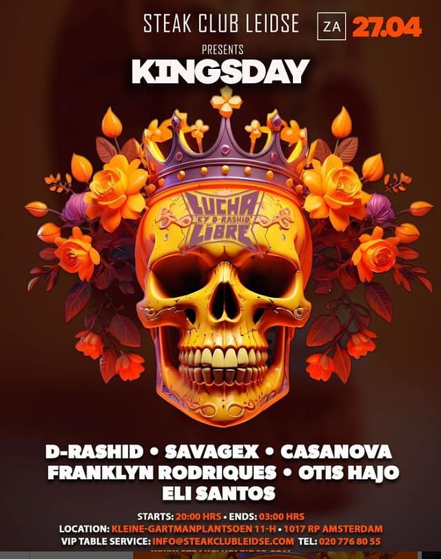 Unveiling the Spectacle: LUCHA LIBRE KINGSDAY by D-Rashid at Steak Club Leidse!